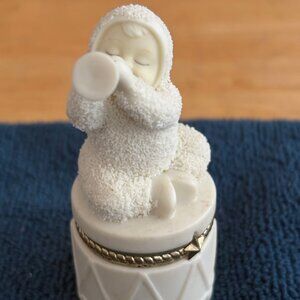 Vintage Snowbabies Hinged Box, Department 56